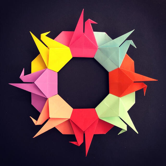 Crane Wreath
